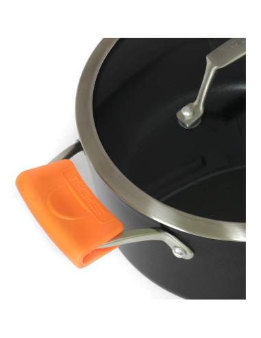 Agarraderas de Silicona TECHF - Juego de 2 Naranjas