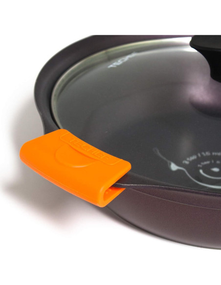 Agarraderas de Silicona TECHF - Juego de 2 Naranjas