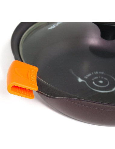 Agarraderas de Silicona TECHF - Juego de 2 Naranjas