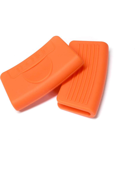Agarraderas de Silicona TECHF - Juego de 2 Naranjas