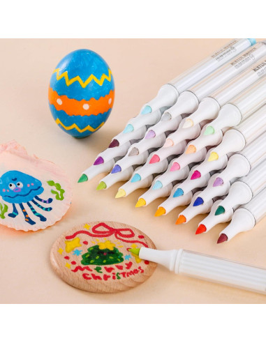 Set de 126 Marcadores de Pintura Acrílica Languo - Multicolor