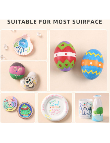 Set de 126 Marcadores de Pintura Acrílica Languo - Multicolor