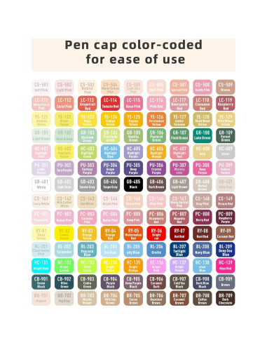 Set de 126 Marcadores de Pintura Acrílica Languo - Multicolor