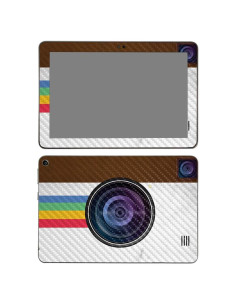 Carcasa de Fibra de Carbono MightySkins para Amazon Fire HD 8 2020 - Polaroid Vintage