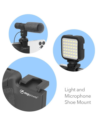 Estabilizador Pocket Grip DigiPower con Control Remoto y Trípode