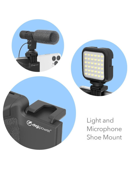 Estabilizador Pocket Grip DigiPower con Control Remoto y Trípode