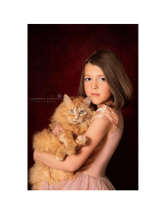 Fondo de Fotografía Rojo 7x5ft Kate Microfibra Lavable 2