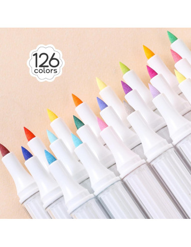 Set de 126 Marcadores de Pintura Acrílica Languo - Multicolor