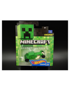Vehículo Creeper Hot Wheels Minecraft 1:64 10.9x3.81x16.5cm