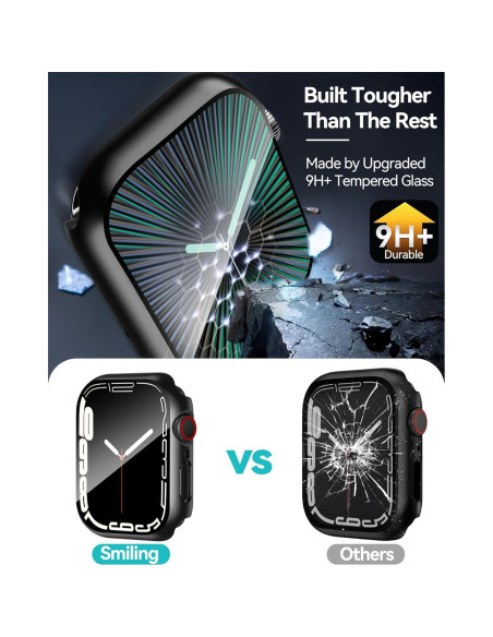 Funda Dura Smiling para Apple Watch 40mm con Protector Vidrio