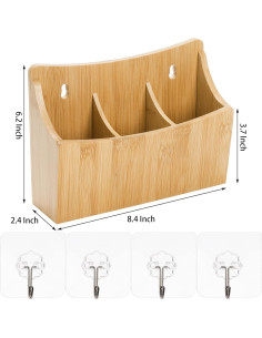 Soporte de Marcadores y Bolígrafos Nicunom de Bambú - Paquete de 2 2