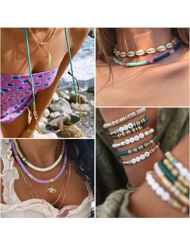 Greentime 4550 Piezas Perlas de Arcilla para Manualidades DIY