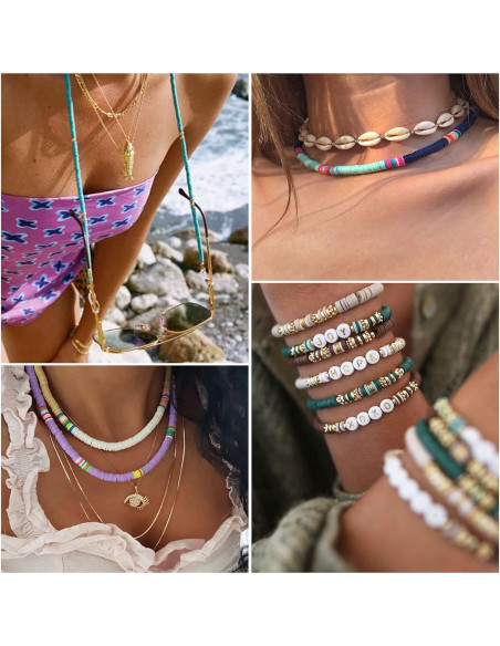 Greentime 4550 Piezas Perlas de Arcilla para Manualidades DIY