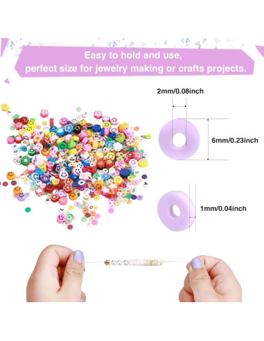 Greentime 4550 Piezas Perlas de Arcilla para Manualidades DIY