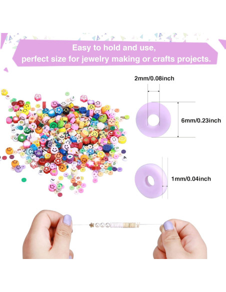 Greentime 4550 Piezas Perlas de Arcilla para Manualidades DIY