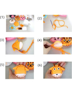 Kit de Costura DIY para Niños Adam Victor - 6 Animales 2