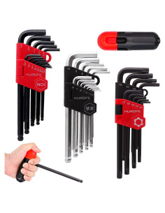 Juego de Llaves Allen Hexagonales 35 Piezas HUROFE Acero