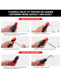 Juego de Llaves Allen Hexagonales 35 Piezas HUROFE Acero 2