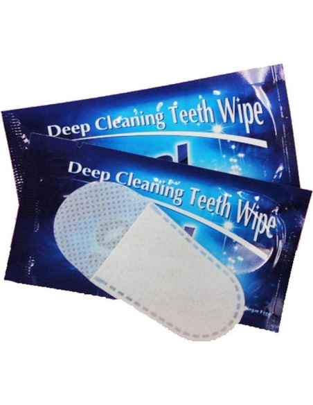 50 Toallitas Desechables para Dientes de Dedo Mrisata - Menta