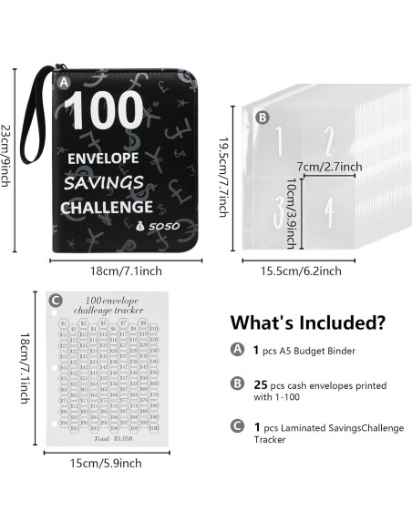 Caja de Ahorros Sparkle Tmax con Contador - Negro