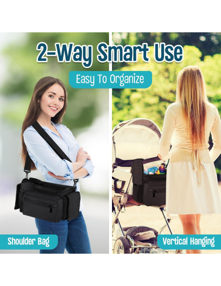 Conjunto Organizador para Cochecito Homeify - Bolsa + Soporte Taza Conjunto Organizador para Cochecito Homeify - Bolsa + Soporte Taza