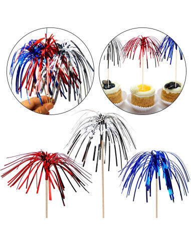 100 Palillos de Cóctel Fuegos Artificiales PheiLa 22.86 cm