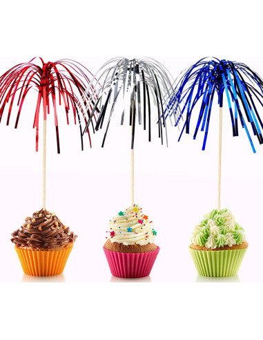 100 Palillos de Cóctel Fuegos Artificiales PheiLa 22.86 cm