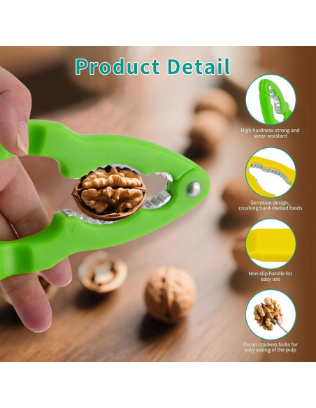 Rompe Nueces Multifuncional QLFJ-FurDec con 2 Tenedores