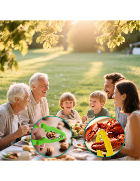 Rompe Nueces Multifuncional QLFJ-FurDec con 2 Tenedores