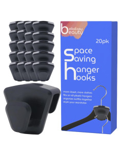 Ganchos Organizadores de Closet Bellaeasybeauty - Paquete de 20