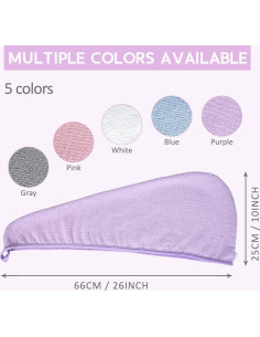 Conjunto de Toallas de Microfibra YoulerTex 5 Paquetes Secado Rápido 2