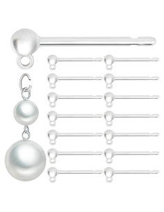 30 Ganchos de Pendientes Anti Alergia OwlkOrmy 17x12mm