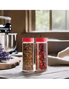 Tarros de Especias de Vidrio Jarming 16 oz con Dosificador 2