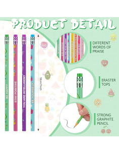 Lápices Aromatizados Leinuosen 60 Pcs Madera Frutas Inspiradoras 2