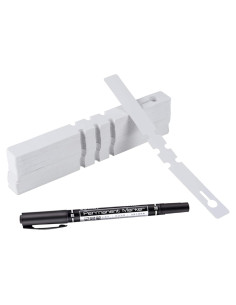 200 Etiquetas de Plástico Blanco MIHEY para Jardín 2x20cm