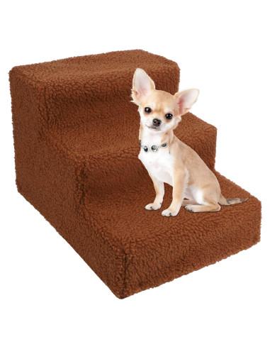 Escalera Antideslizante para Mascotas yofit 3 Pasos Plegable 22.68 kg