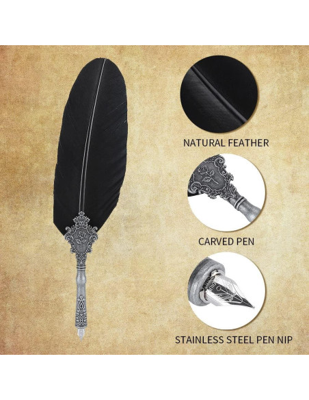 Juego de Pluma de Caligrafía FOSA Vintage con 5 Puntas