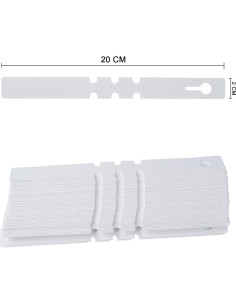 200 Etiquetas de Plástico Blanco MIHEY para Jardín 2x20cm 2