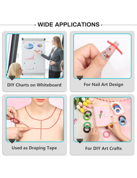 Cinta de Pizarra Blanca Selizo 20 Rollos 3mm Adhesiva