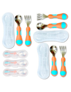 Juego de Cubiertos de Acero Inoxidable Kinsho para Niños 6 Piezas