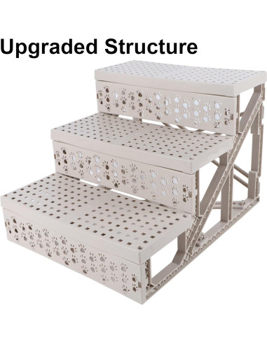 Escalera Antideslizante para Mascotas yofit 3 Pasos Plegable 22.68 kg