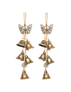 Juego de 2 Campanas de Bruja Ausicfen para Protección del Hogar