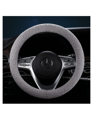 Cubierta de Volante Peluda HighnessHwoo Grande Gris 15.2-16in