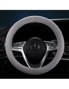 Cubierta de Volante Peluda HighnessHwoo Grande Gris 15.2-16in 2