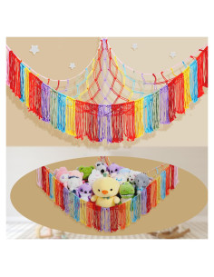 Hamaca de Peluches Saiories Arcoíris 100x150cm Almacenamiento