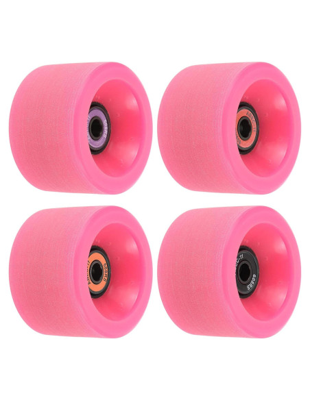 Conjunto de Ruedas y Rodamientos PATIKIL 65mm Rosa 78A