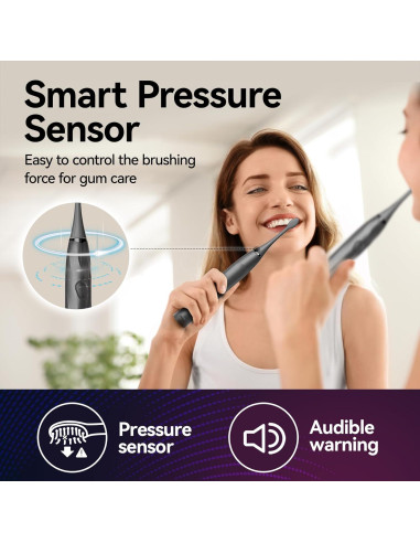 Cepillo de Dientes Eléctrico SEAGO SG-2752 con 8 Cabezas y Sensor