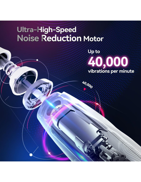 Cepillo de Dientes Eléctrico SEAGO SG-2752 con 8 Cabezas y Sensor