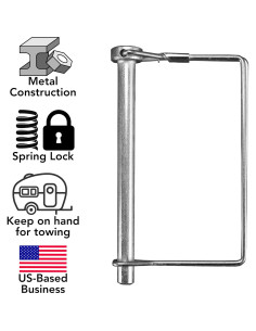 Paquete de 100 pines de bloqueo PTO cuadrado Harrier 8 mm x 101.6 mm 2