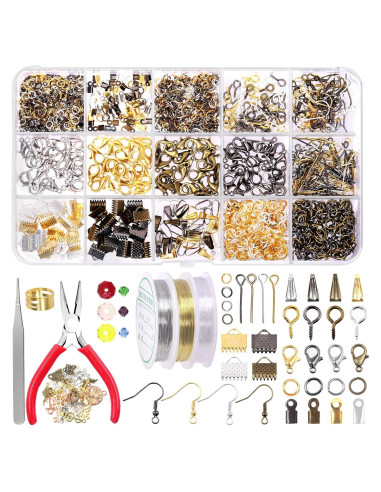 Kit de Suministros para Fabricación de Joyas Swpeet 1617 Piezas